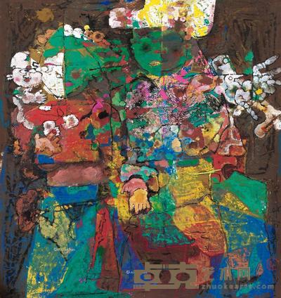 1998年作 期永 纸本 丙烯 74×70cm