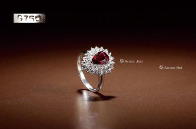  红宝石及钻石戒指
