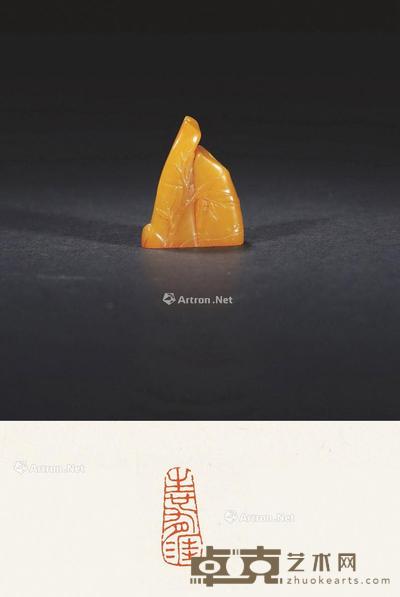 清 田黄石竹节章 3×1.4×3.7cm;20.6g