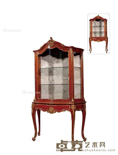 1900年制 洛可可风格展示柜 高181.5cm;长103m;宽43cm