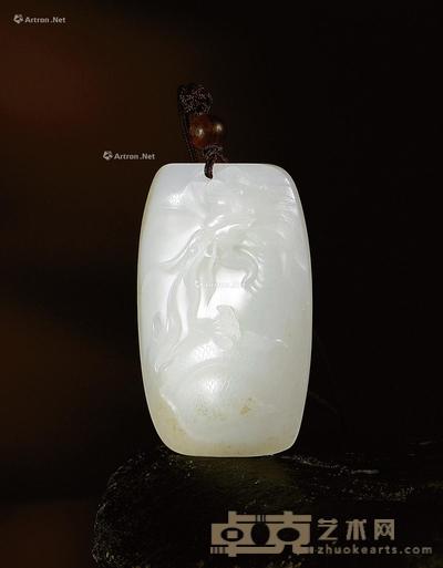 飞龙在天 白玉牌 63×39×16mm