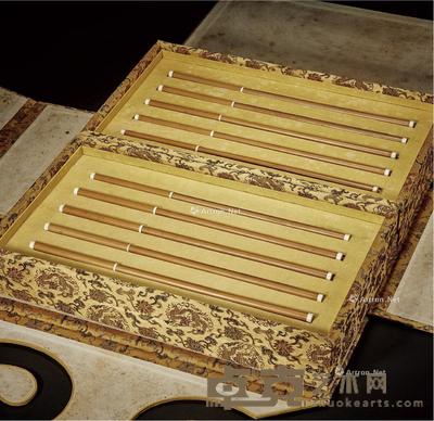 清·御制紫毫玉兰蕊毛笔 (一组二十支) 长28.5cm