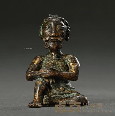 宋 铜罗汉像 高7.2cm