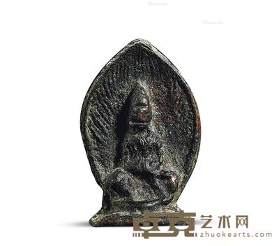 北魏 铜佛坐像 高4.5cm