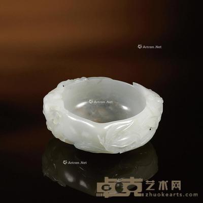  清·白玉福寿双全洗 长10.9cm