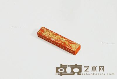 清 朱砂墨 (一锭) 8.6×1.8×1.1cm;重约90g