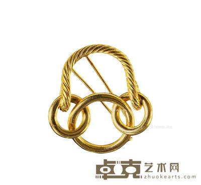 爱马仕(Hermès)18K金胸针 --