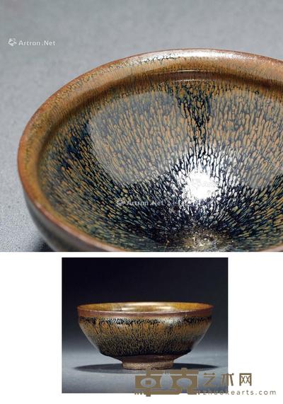 宋·建窑兔毫盏 高4.5cm;口径10cm
