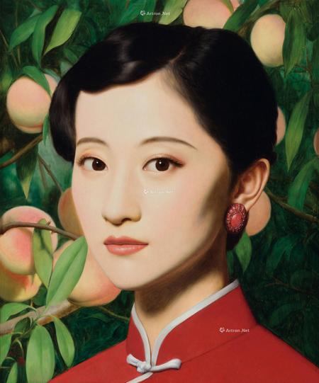  2008年作 大民国系列—蜜桃 布面 油画