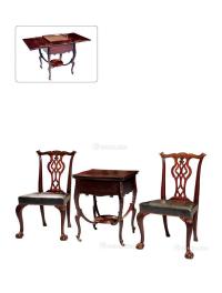  1900年制 法式下午茶桌椅 （一组）