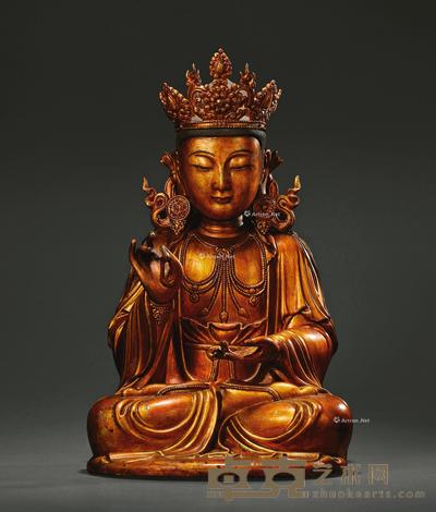 明 干漆夹纻观音坐像 高51cm