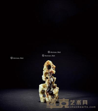 明或更早·仿太湖石玉山子摆件 高8.6cm