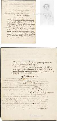  1849年8月30日 安格尔 致财政部长的亲笔信