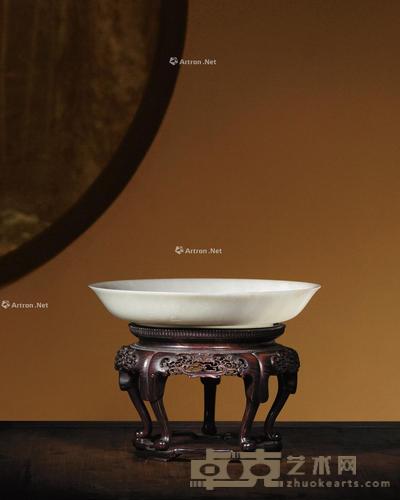 清乾隆·白玉素盘 直径27.2cm