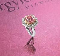  3克拉彩棕粉钻（Fancy Brown Pink）配钻石“阿盖尔”戒指