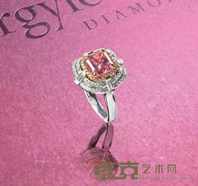  3克拉彩棕粉钻（Fancy Brown Pink）配钻石“阿盖尔”戒指 --