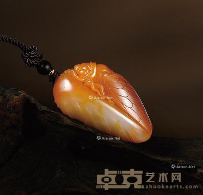 一鸣惊人 黄玉挂件 41×23×15mm