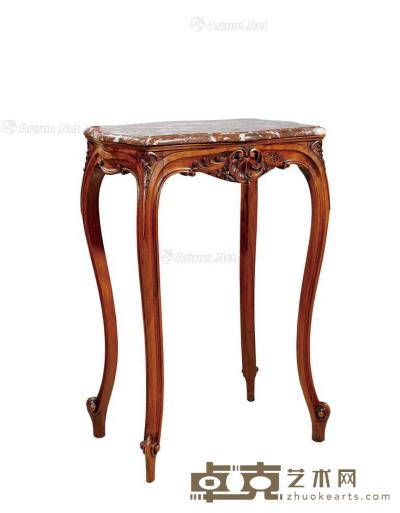  19世纪制 洛可可风格中央桌 高75.5cm；长52cm；宽40cm