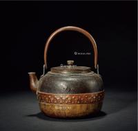  江户时代·银、铜、铁三镶汤沸
