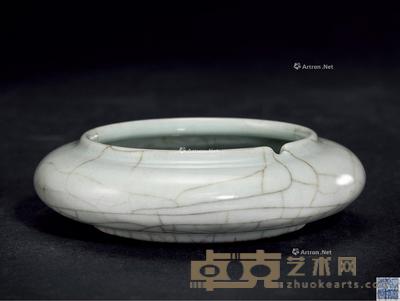  清乾隆 仿官釉洗 直径11.5cm