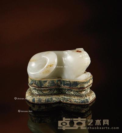 元·白玉虎 长5.6cm