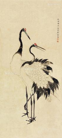  仙鹤 轴
