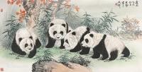  熊猫 镜片 纸本