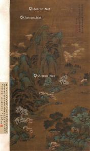  山水 立轴 绢本