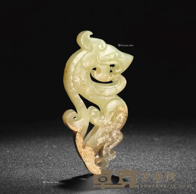  战国 玉龙珮 长5.13cm；宽2.22cm；厚0.55cm