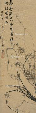  兰石 镜片 水墨纸本