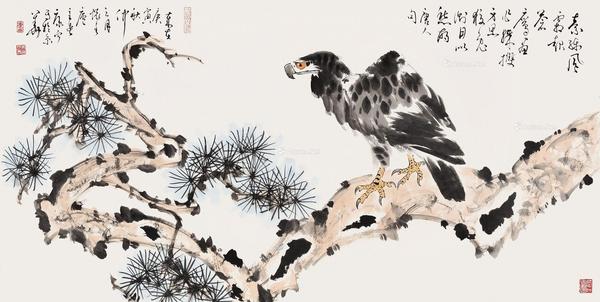  2010年作 花鸟 镜心 设色纸本