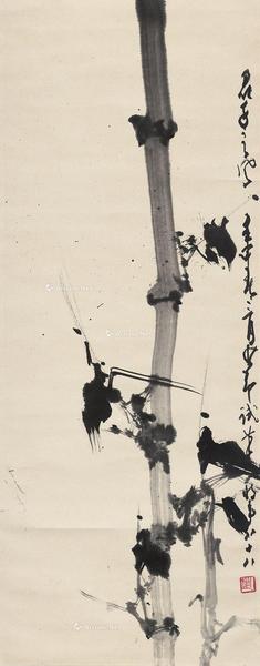  君子之风 立軸 设色纸本