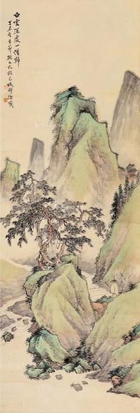  山水 立轴 纸本