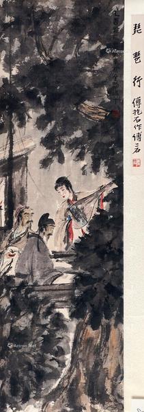  琵琶行 立轴 设色纸本