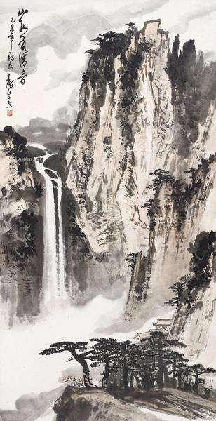  山水有清音 镜心 设色纸本