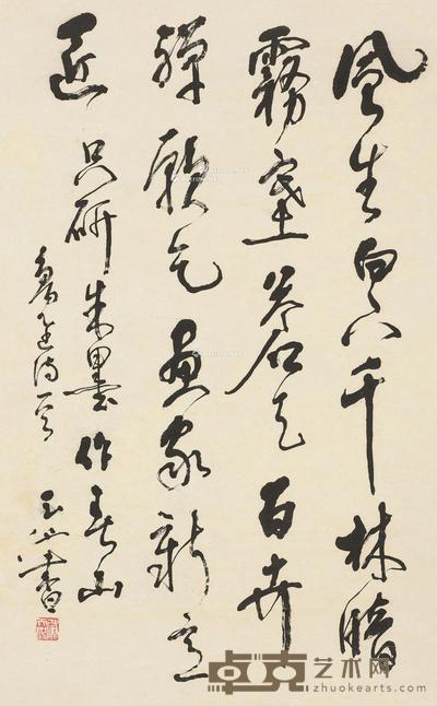  风生 立轴 水墨纸本 68×42cm