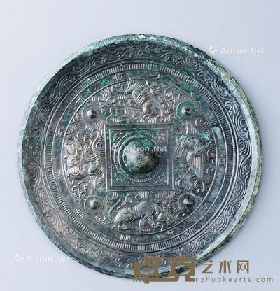  汉代（B.C.206-A.D.220） 四神兽铜镜 直径17.4cm