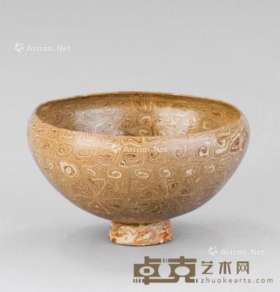  宋代（960-1279） 绞胎釉碗 直径17.1cm；高10cm