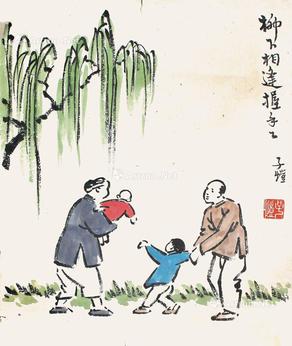  人物 立轴 纸本