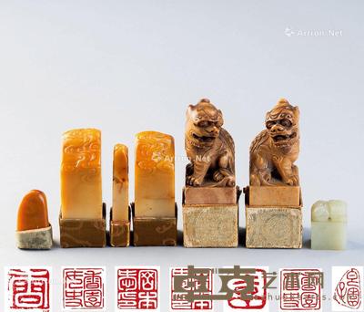  各式印章印材 （七件一组） 尺寸不一