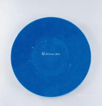  清代（1644-1911） 蓝釉大盘