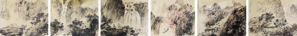  山水 手卷 纸本