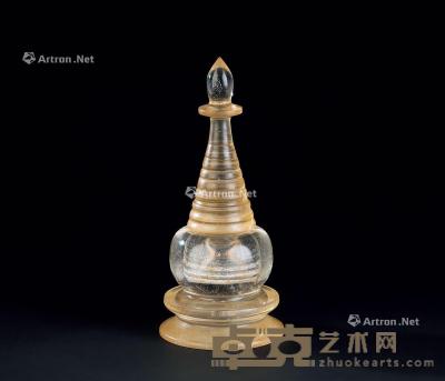  清代（1644-1911） 水晶舍利塔 直径10.1cm；高22.8cm