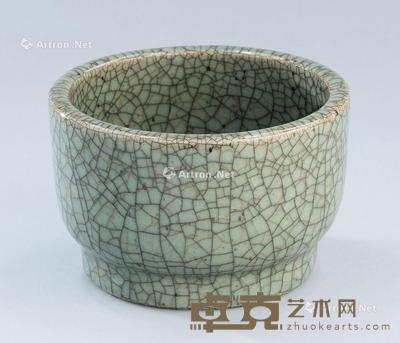  清代（1644-1911） 哥釉香炉 直径12.6cm；高8cm