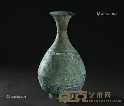  宋代-元代（960-1368） 青铜弦纹玉壶春瓶 直径16.4cm；高29.4cm