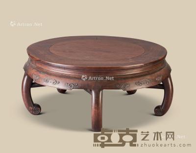  红木五足圆桌 直径82cm；高35cm