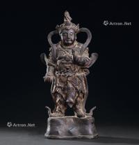  明代（1368-1644） 铜韦陀立像