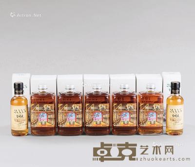  宫城峡2000年威士忌 NIKKA樽出51度威士忌 （七件一组） 尺寸不一