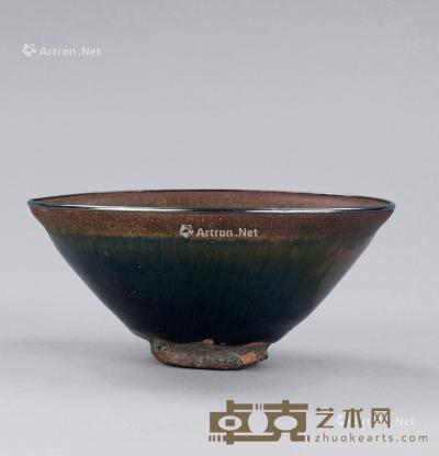  南宋（1127-12791） 包银口建窑天目茶盏 直径12.9cm；高5.6cm