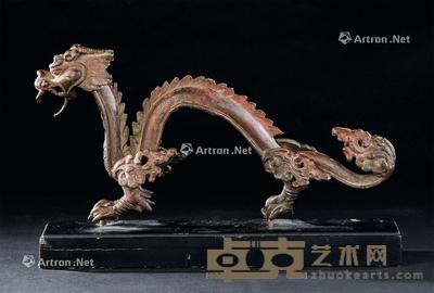  元代-明代（1270-1644） 铜应龙摆件 长33cm；高17cm